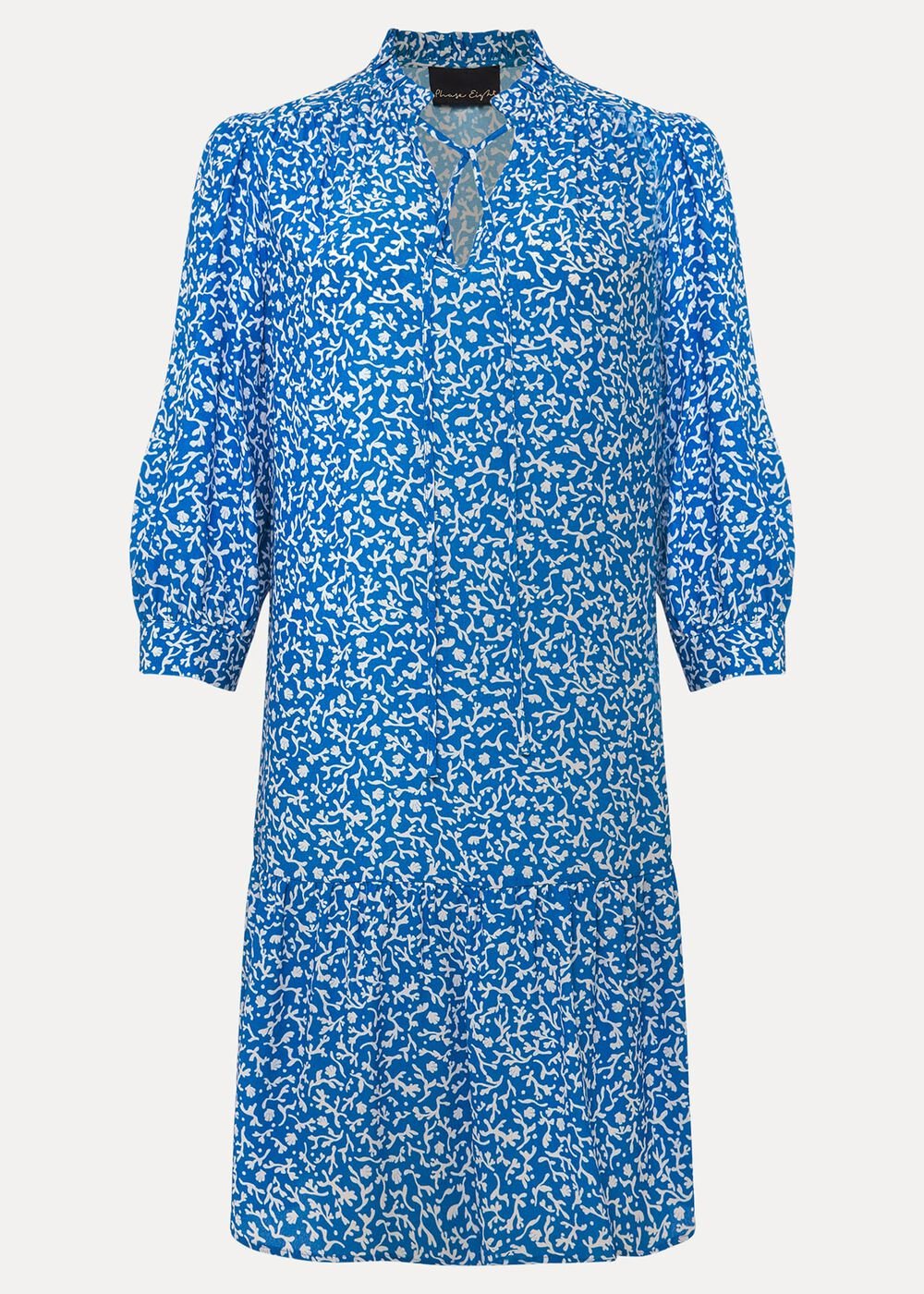 Penele Swing Dress Blue/Ivory