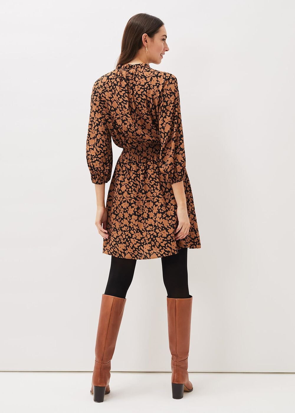 Phillipa Swing Dress Black/Tan