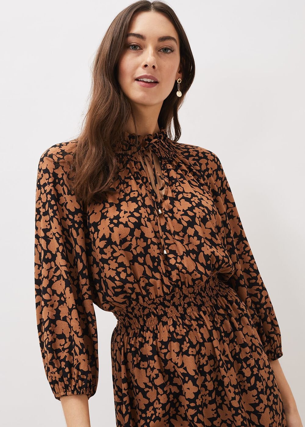 Phillipa Swing Dress Black/Tan