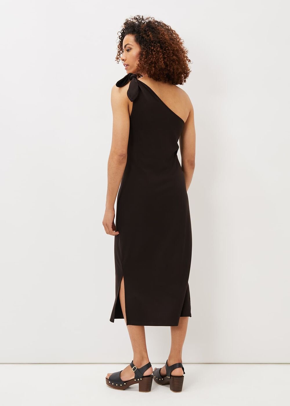 Adelyn One Shoulder Maxi Dress Chocolate