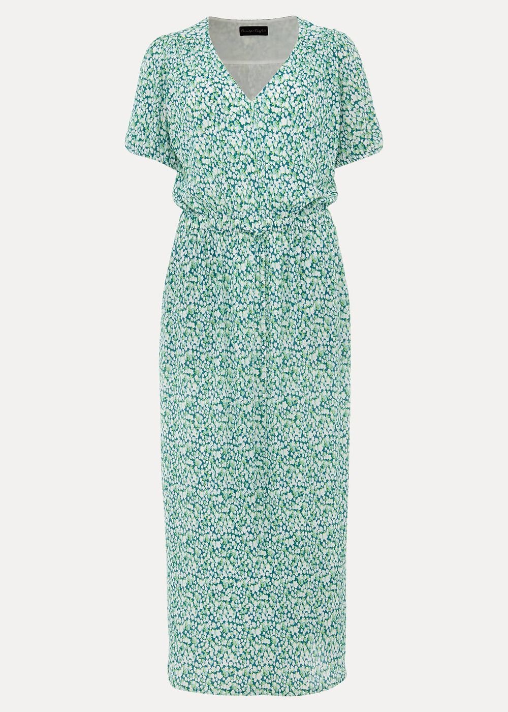 Melani Ditsy Print Midaxi Dress Multi-Coloured