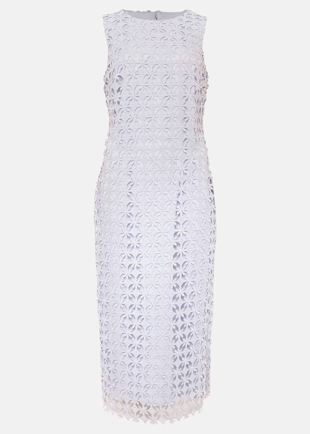 Novah Lace Midi Dress Sky Blue