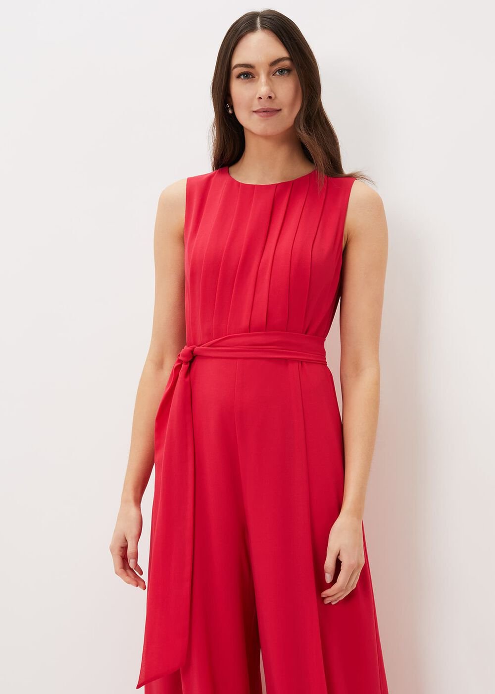 Clarabella Wide Leg Jumpsuit Lipstick