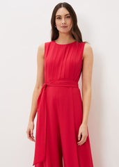 Clarabella Wide Leg Jumpsuit Lipstick