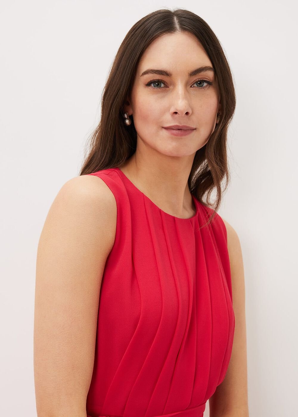 Clarabella Wide Leg Jumpsuit Lipstick