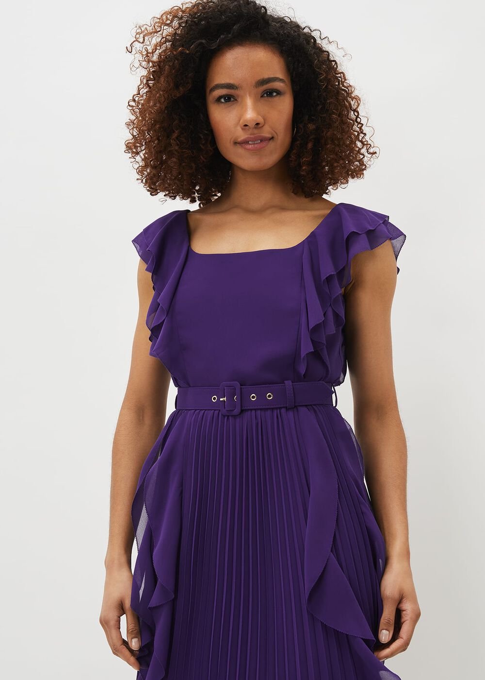 Bailey Pleated Dress Violet