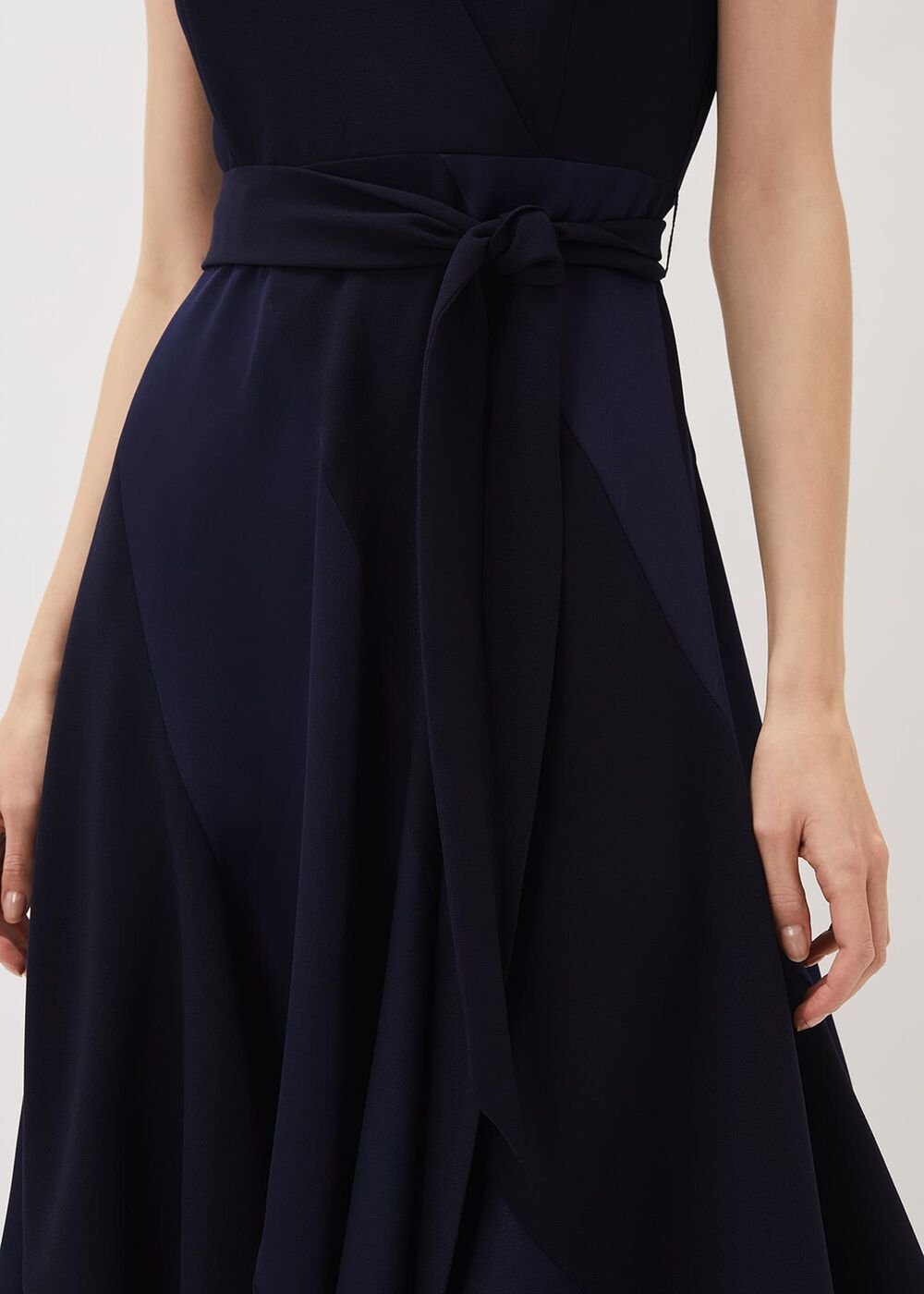 Philis Panelled Dress Navy