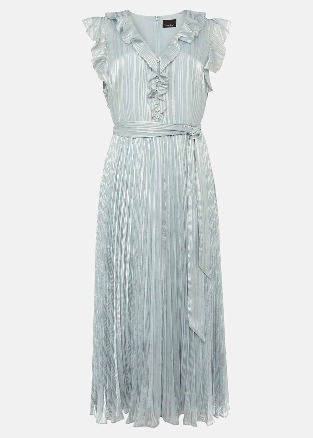 Carmella Pleated Dress Pale Sage
