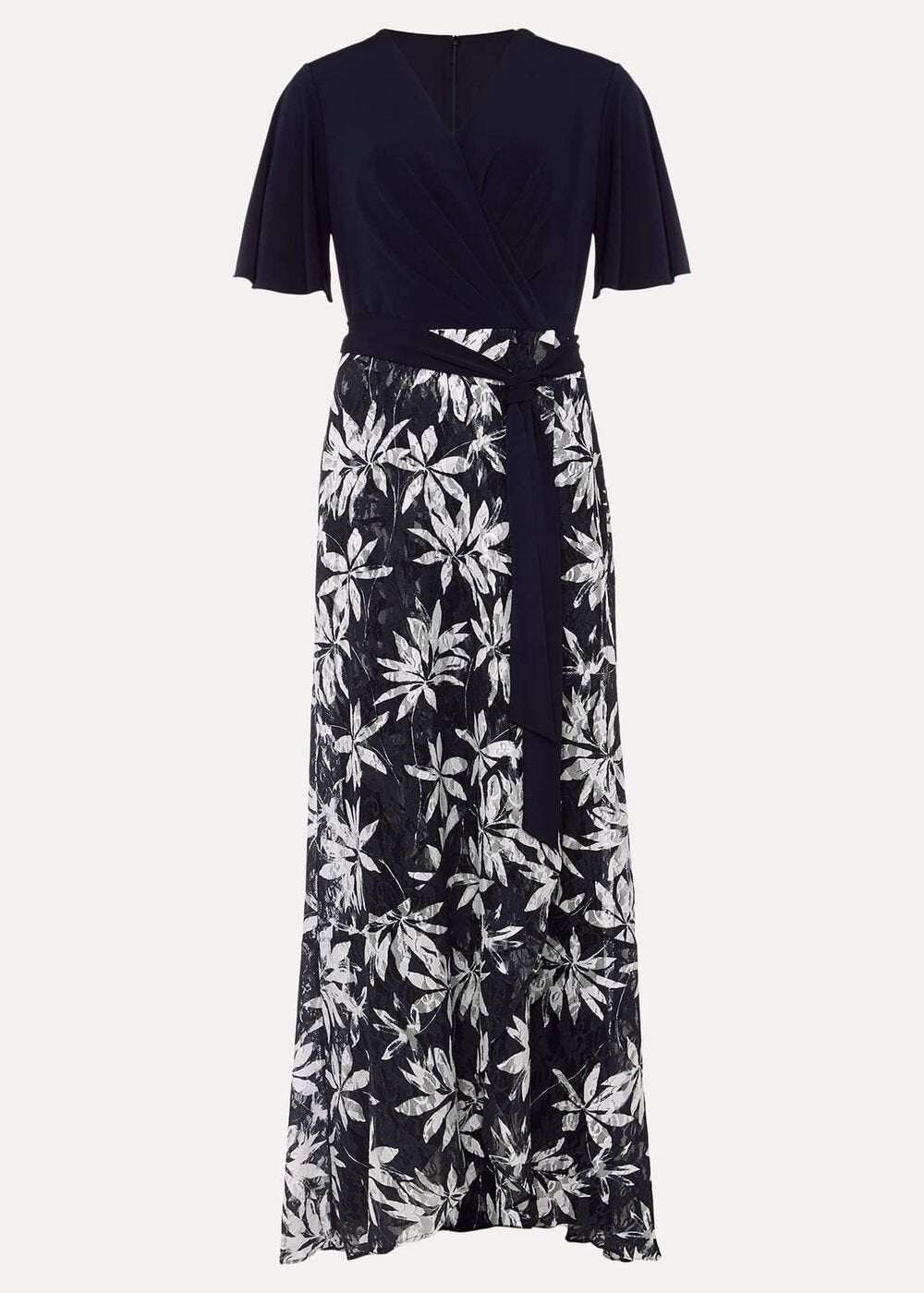 Brogan Lace Skirt Maxi Dress Navy/Ivory