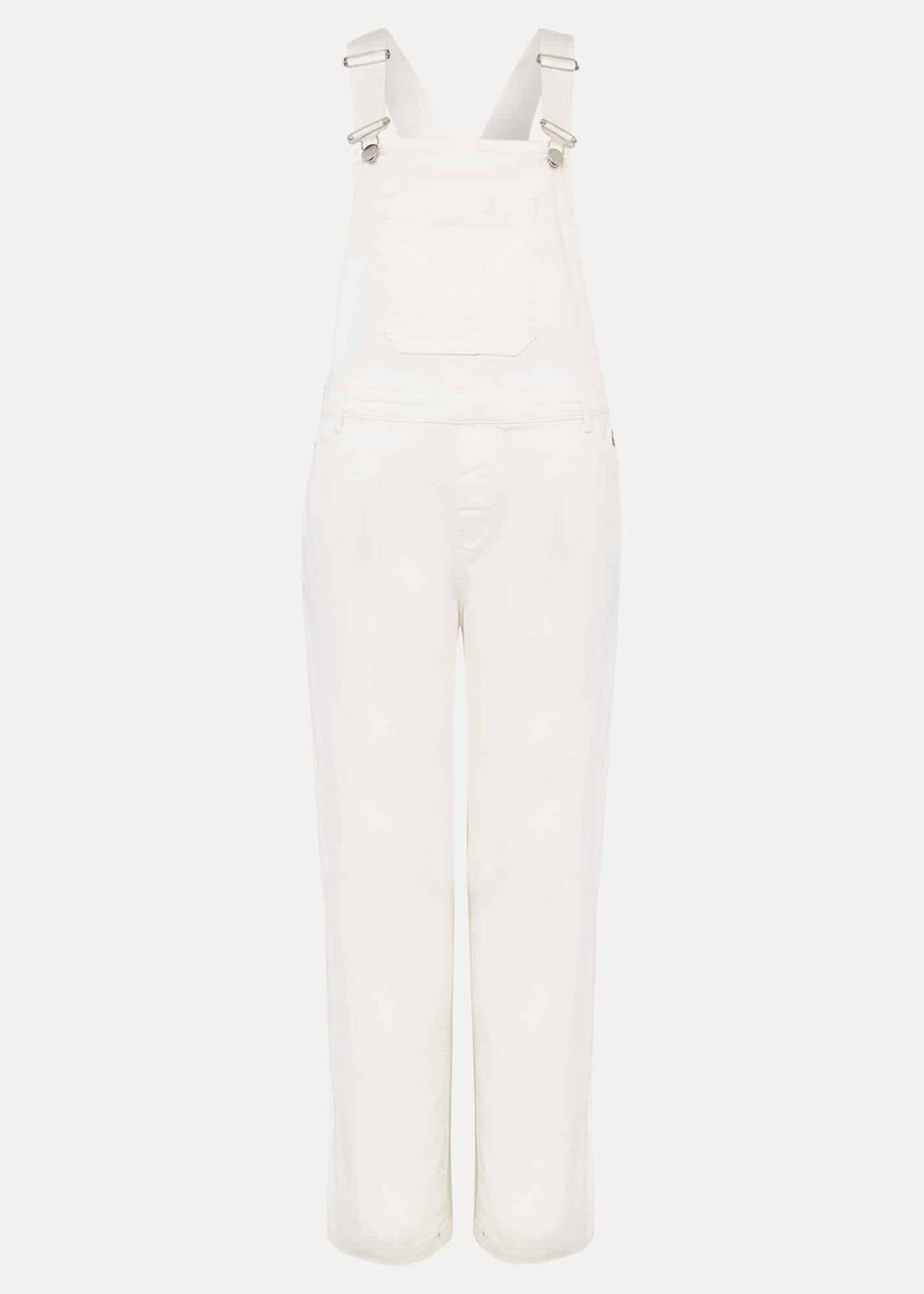 Khari Denim Dungarees White