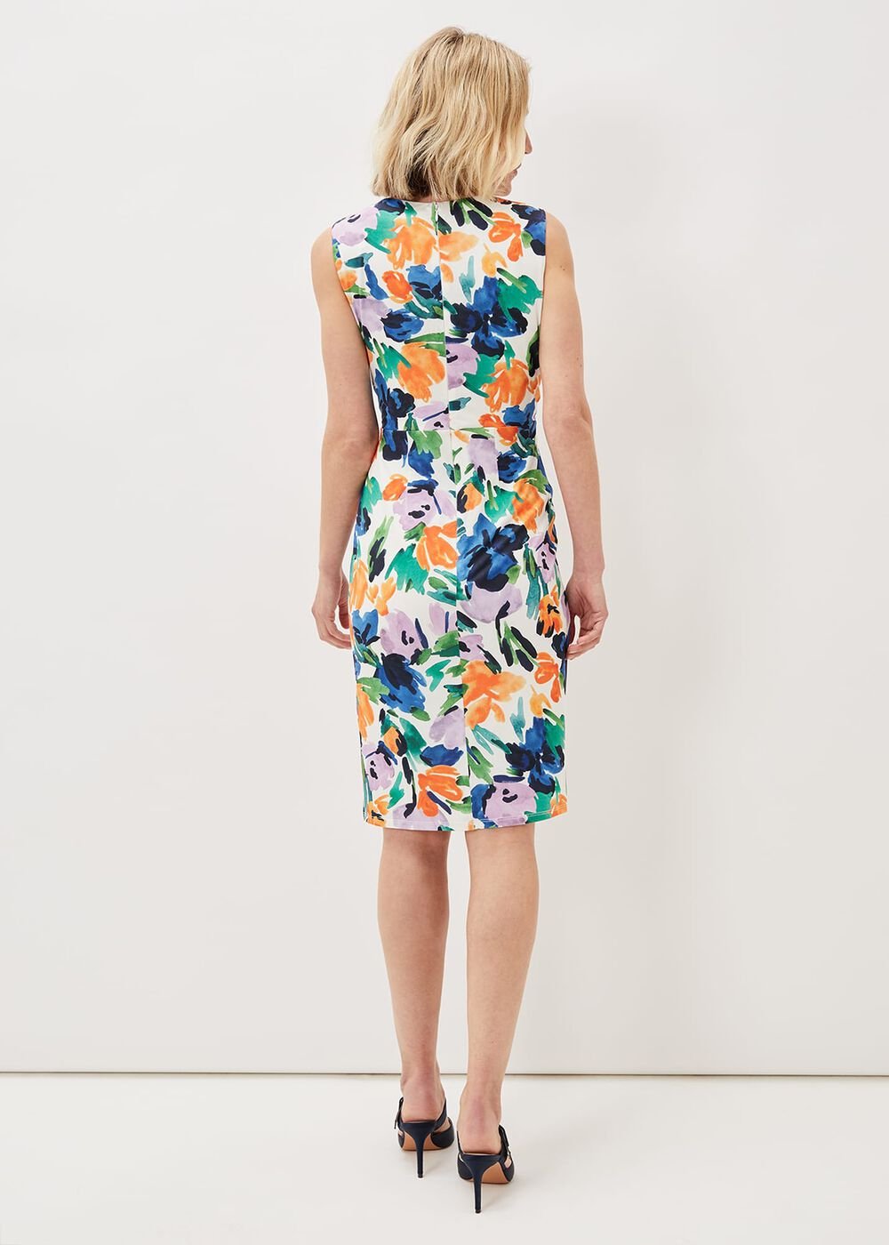 Essie Floral Midi Dress Multi-Coloured