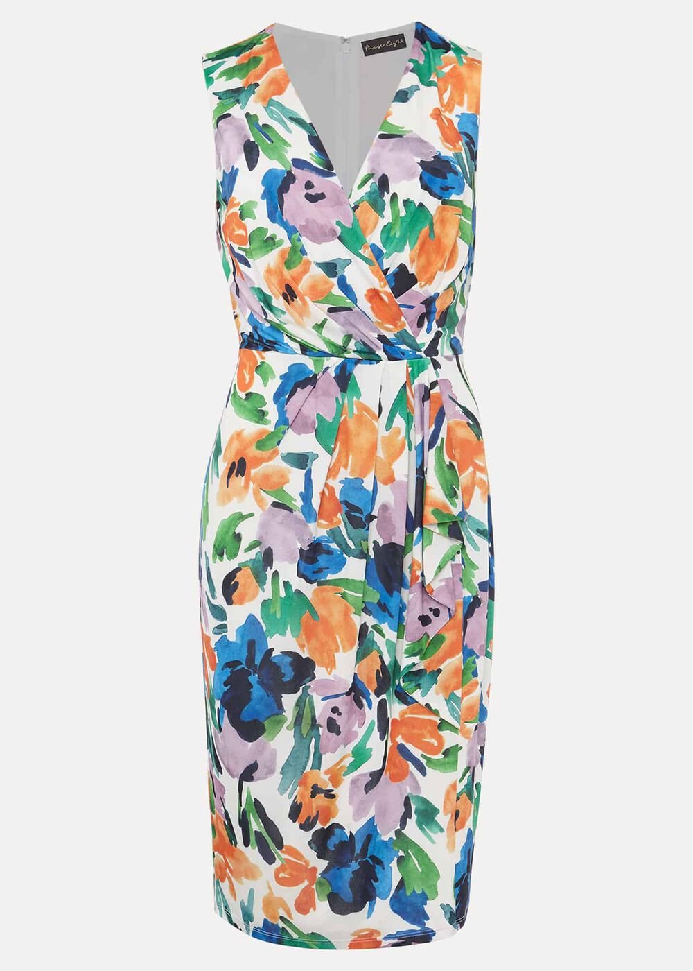 Essie Floral Midi Dress Multi-Coloured