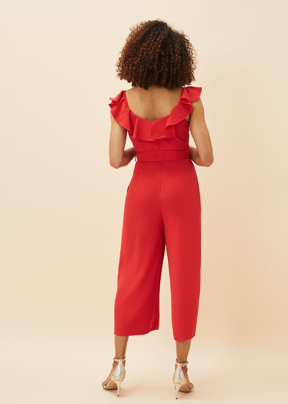 Tazanna Wide Leg Jumpsuit Fire