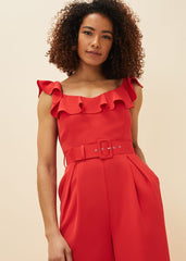 Tazanna Wide Leg Jumpsuit Fire