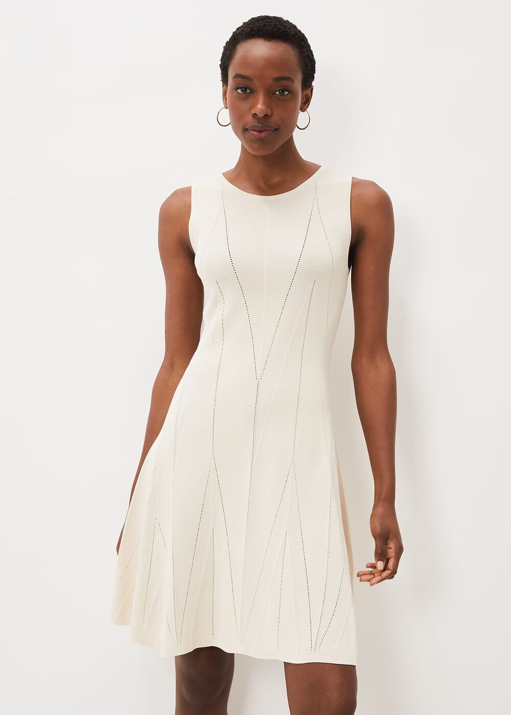 Jaya Stitch Detail Dress Buttermilk