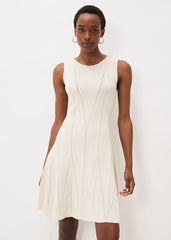 Jaya Stitch Detail Dress Buttermilk