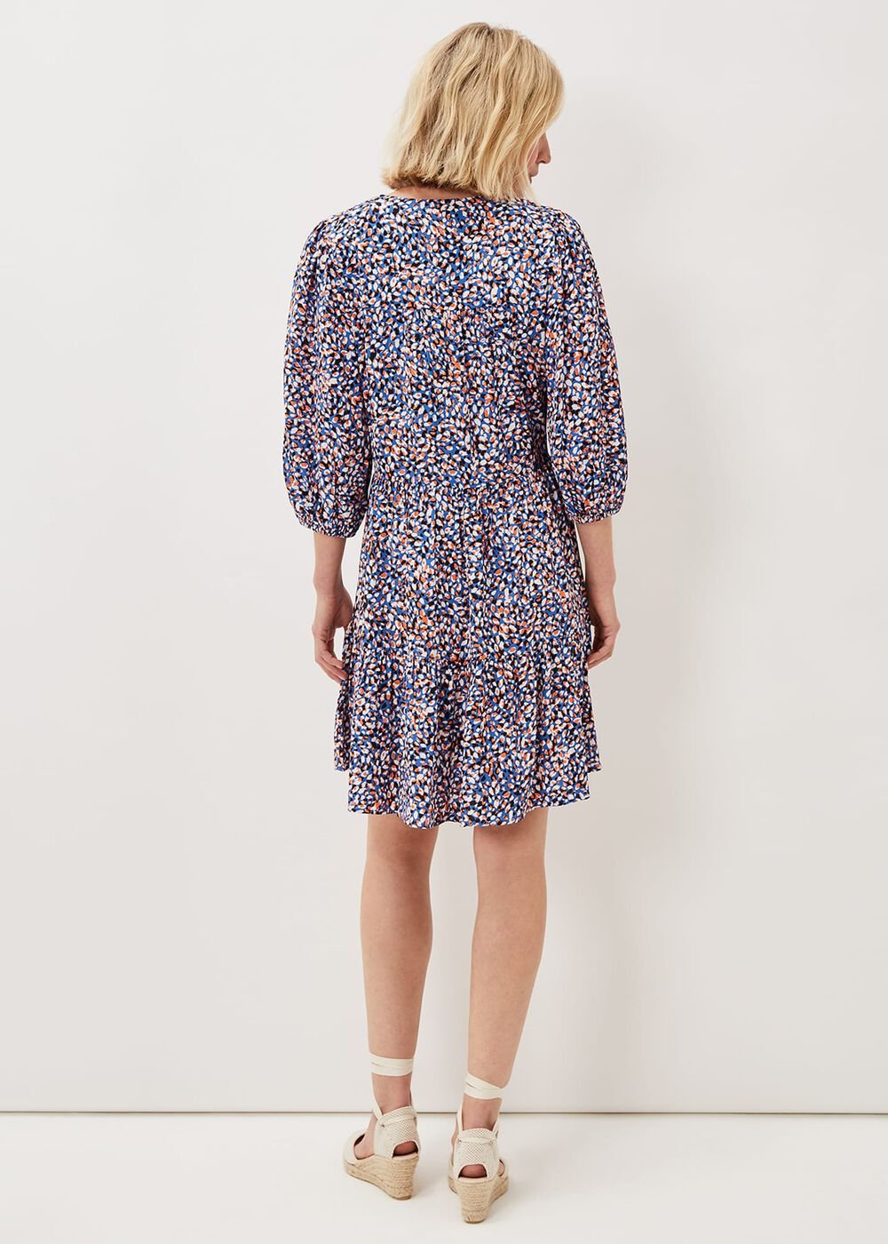 Penele Dotty Print Short Dress Multi-Coloured