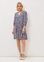 Penele Dotty Print Short Dress Multi-Coloured