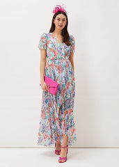 Cleo Floral Midaxi Dress Cherry/Multi