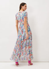 Cleo Floral Midaxi Dress Cherry/Multi