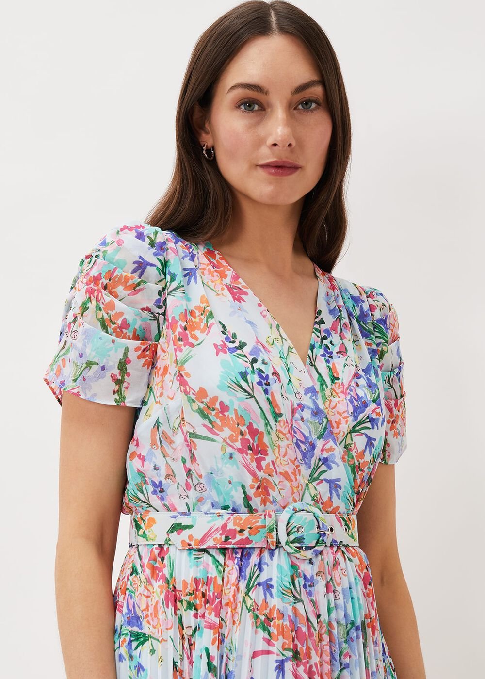 Cleo Floral Midaxi Dress Cherry/Multi