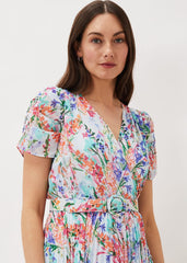 Cleo Floral Midaxi Dress Cherry/Multi