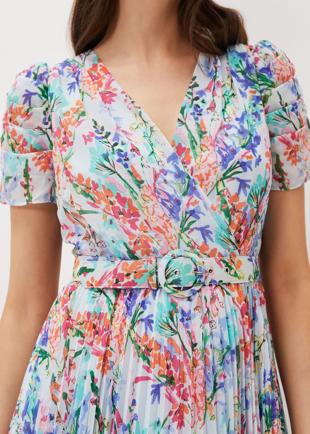 Cleo Floral Midaxi Dress Cherry/Multi