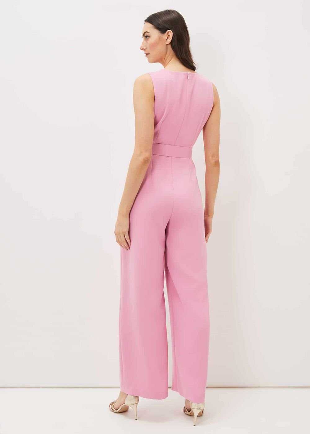 Lissia Pink Wide Leg Jumpsuit Candy Pink