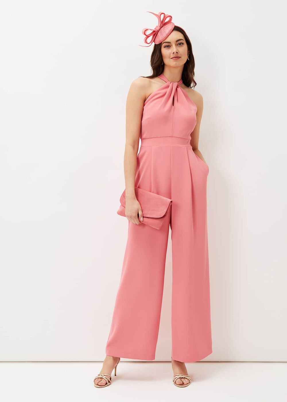 Mellany Wide Leg Jumpsuit Watermelon