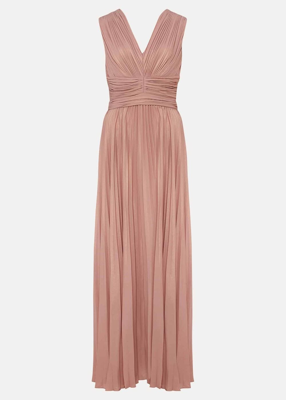 Nelly Pleat Dress Pink Champagne