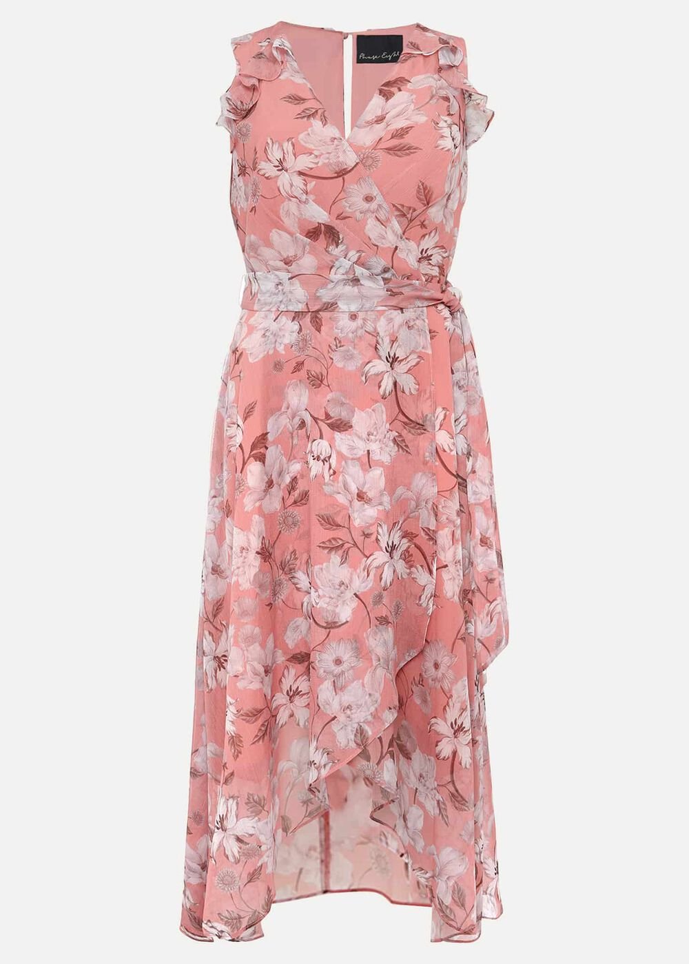 Rubith Floral Midi Dress Pink/Multi