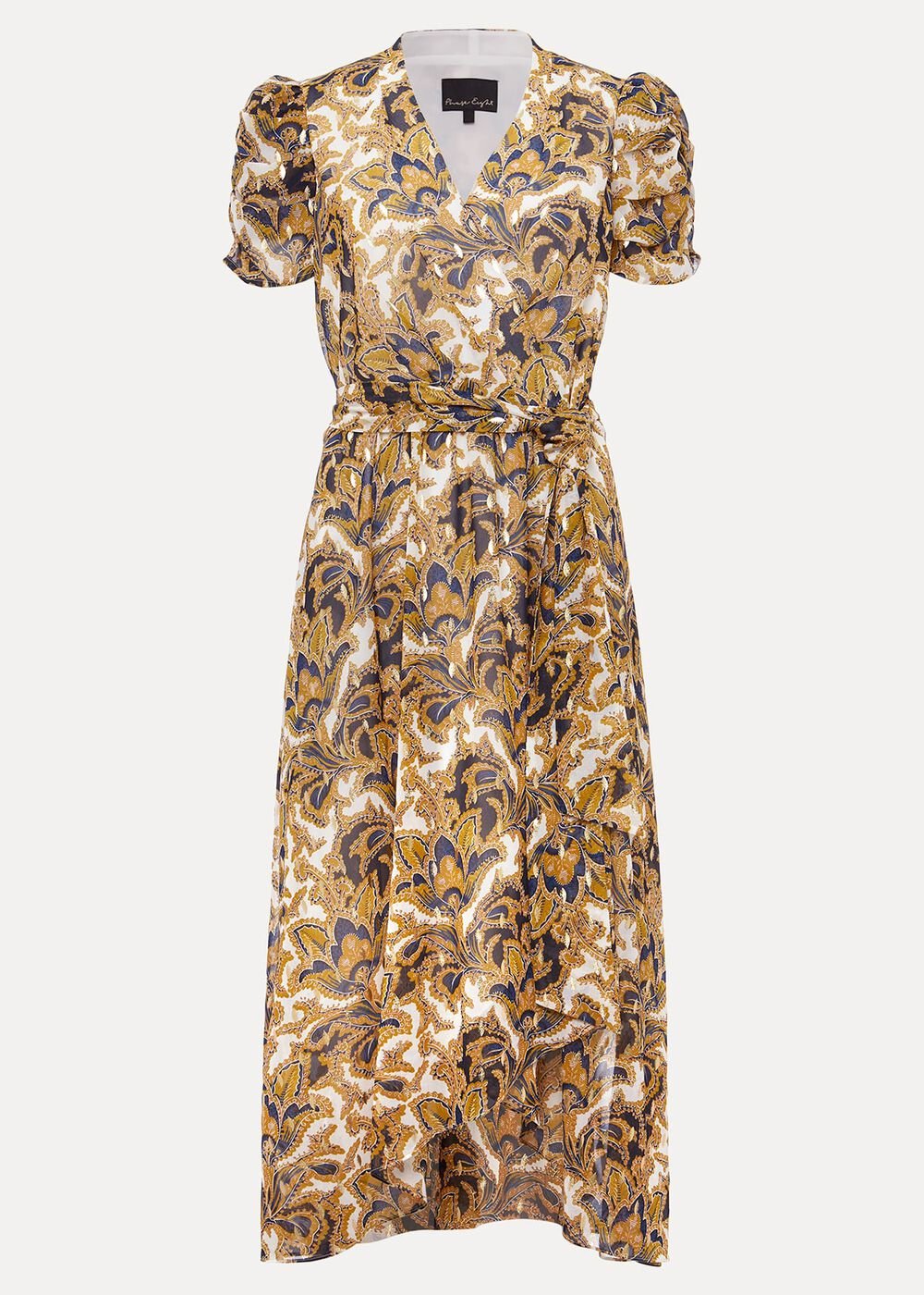Floriana Shimmer Dress Gold/Multi