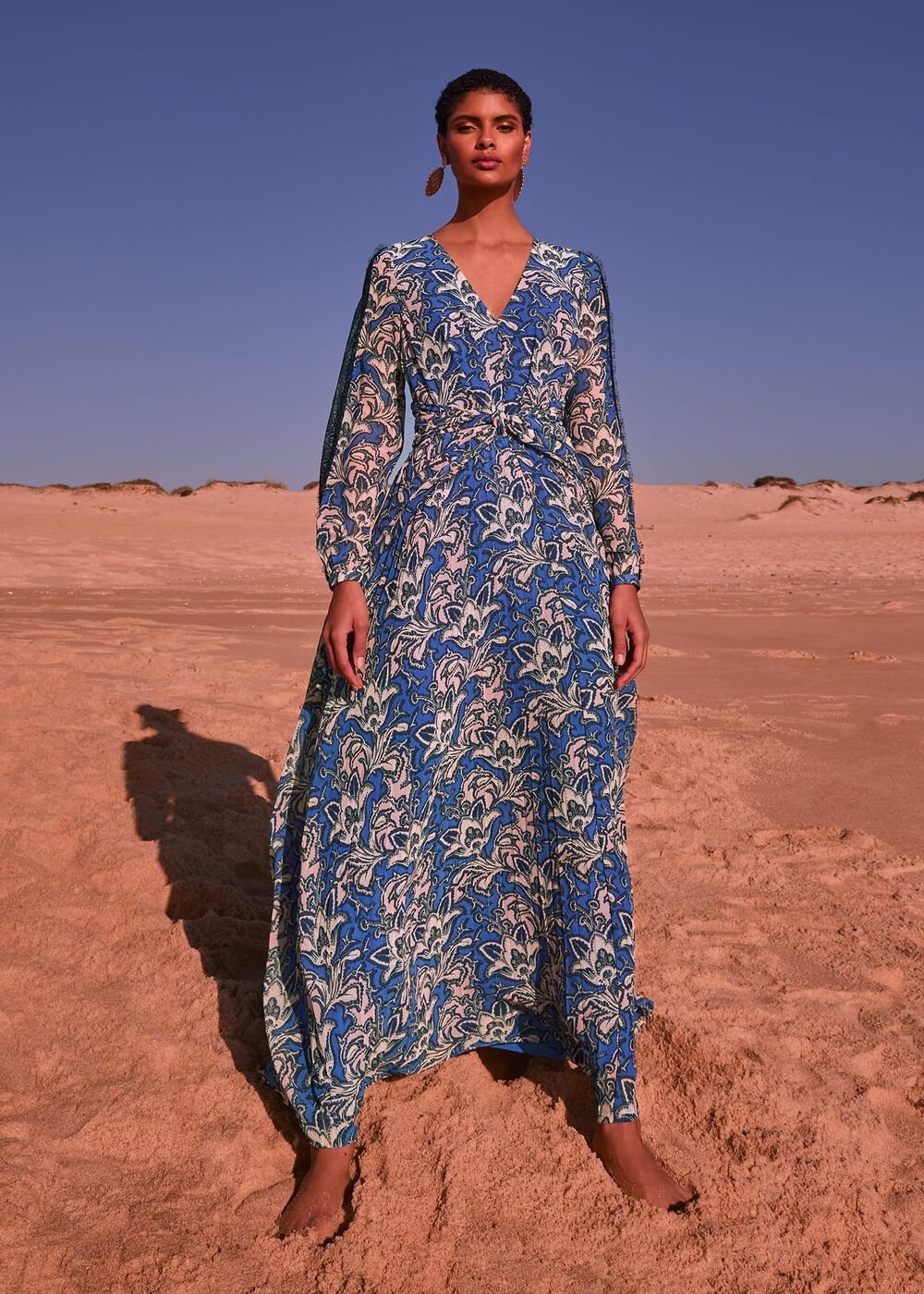 Claudia Printed Maxi Dress Multi-Coloured