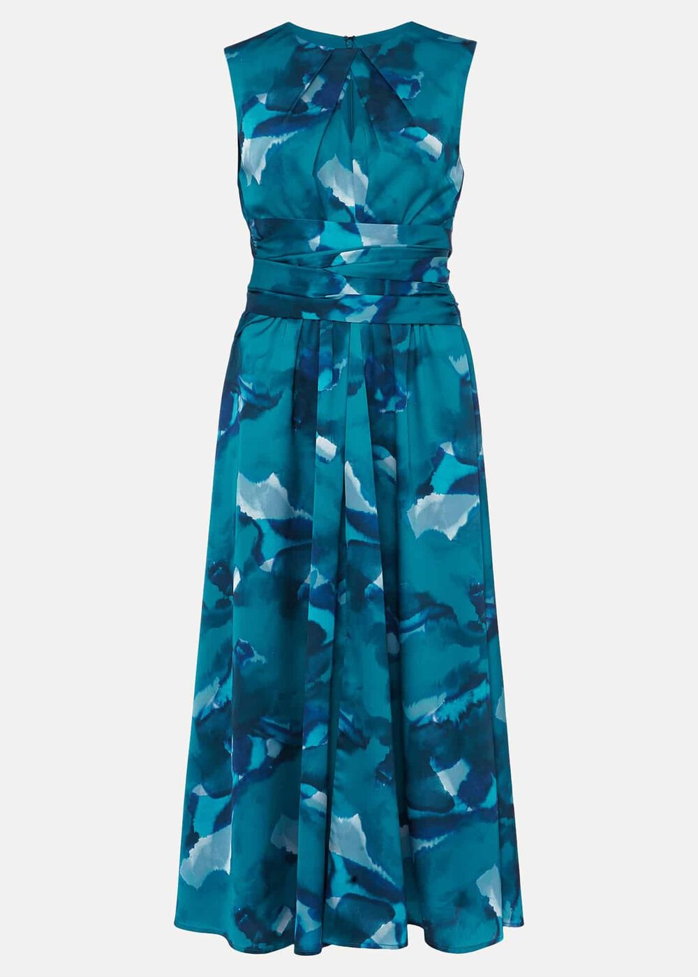 Corrin Butterfly Print Midi Dress Malachite/Multi