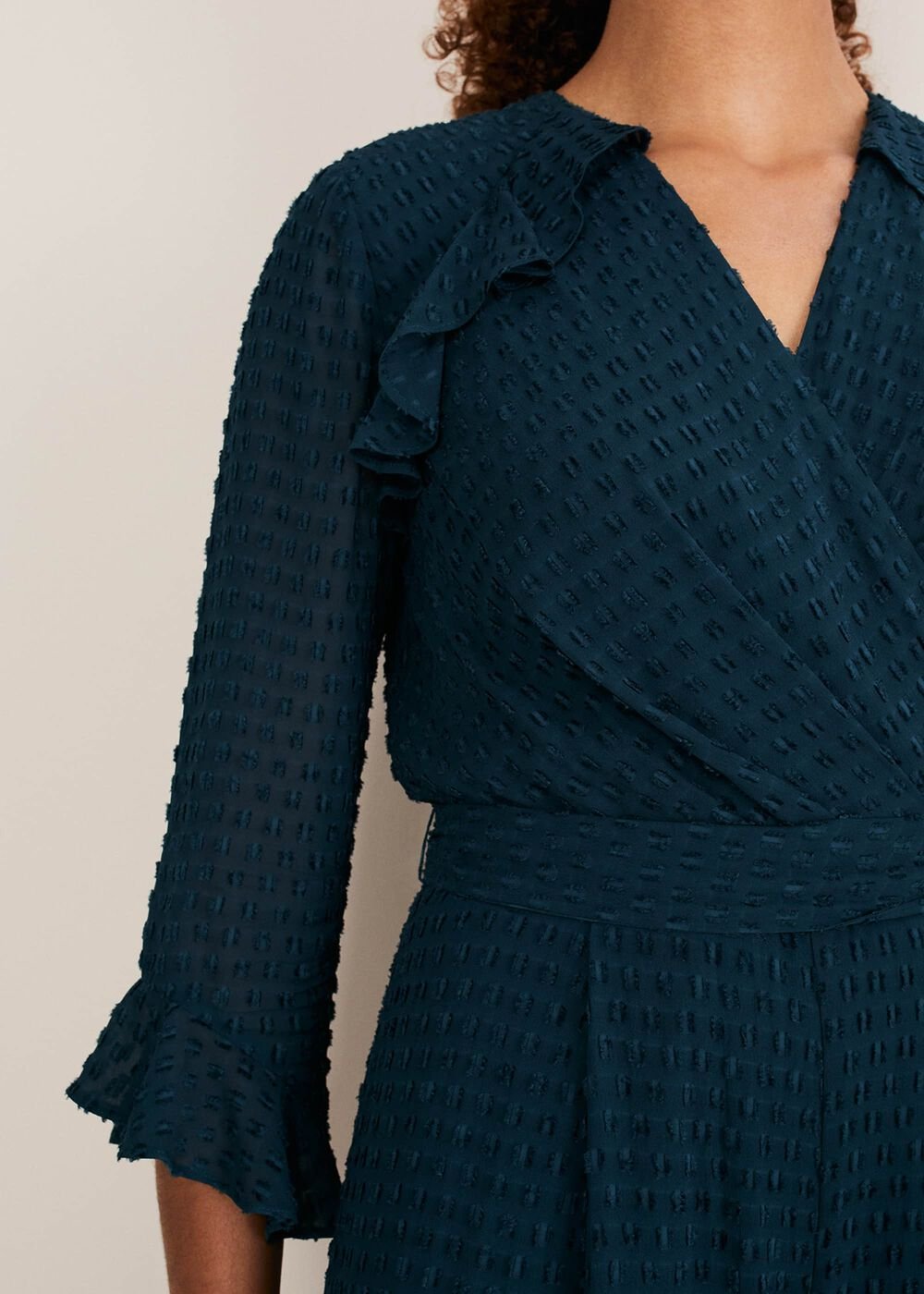 Hattie Wrap Wide Leg Jumpsuit Ocean