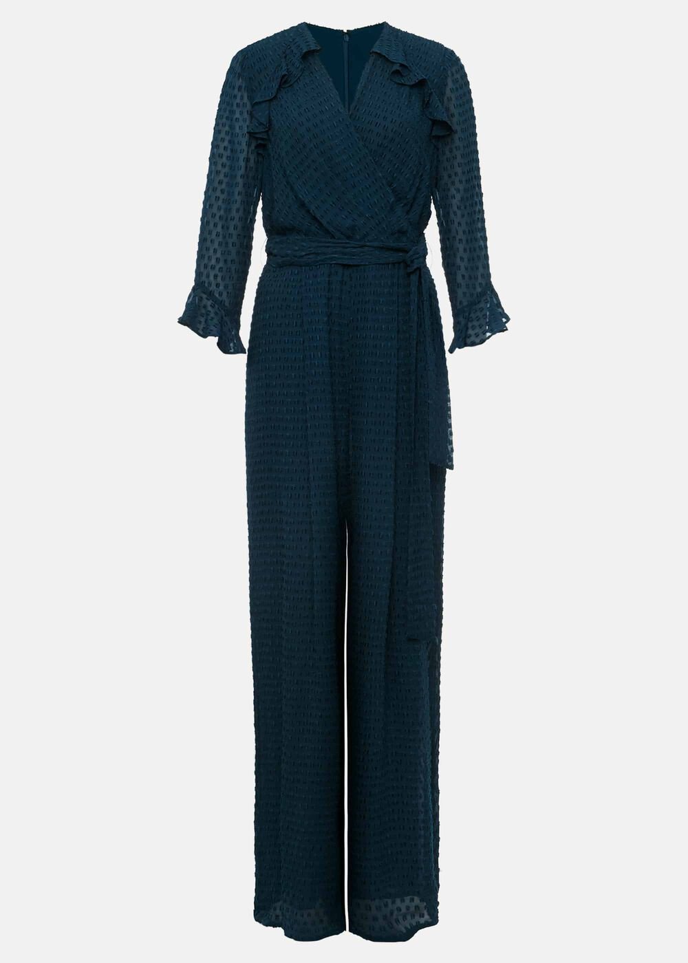 Hattie Wrap Wide Leg Jumpsuit Ocean