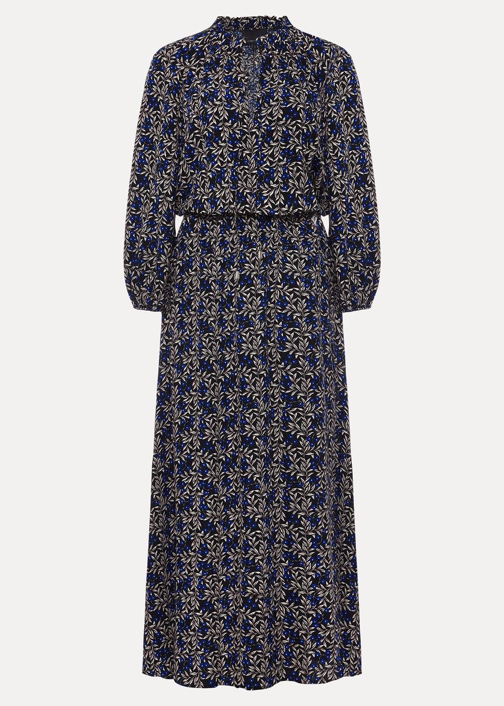 Phillipa Poppy Midi Dress Navy