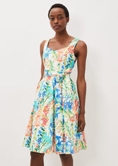 Blair Cotton Floral Dress Multi-Coloured