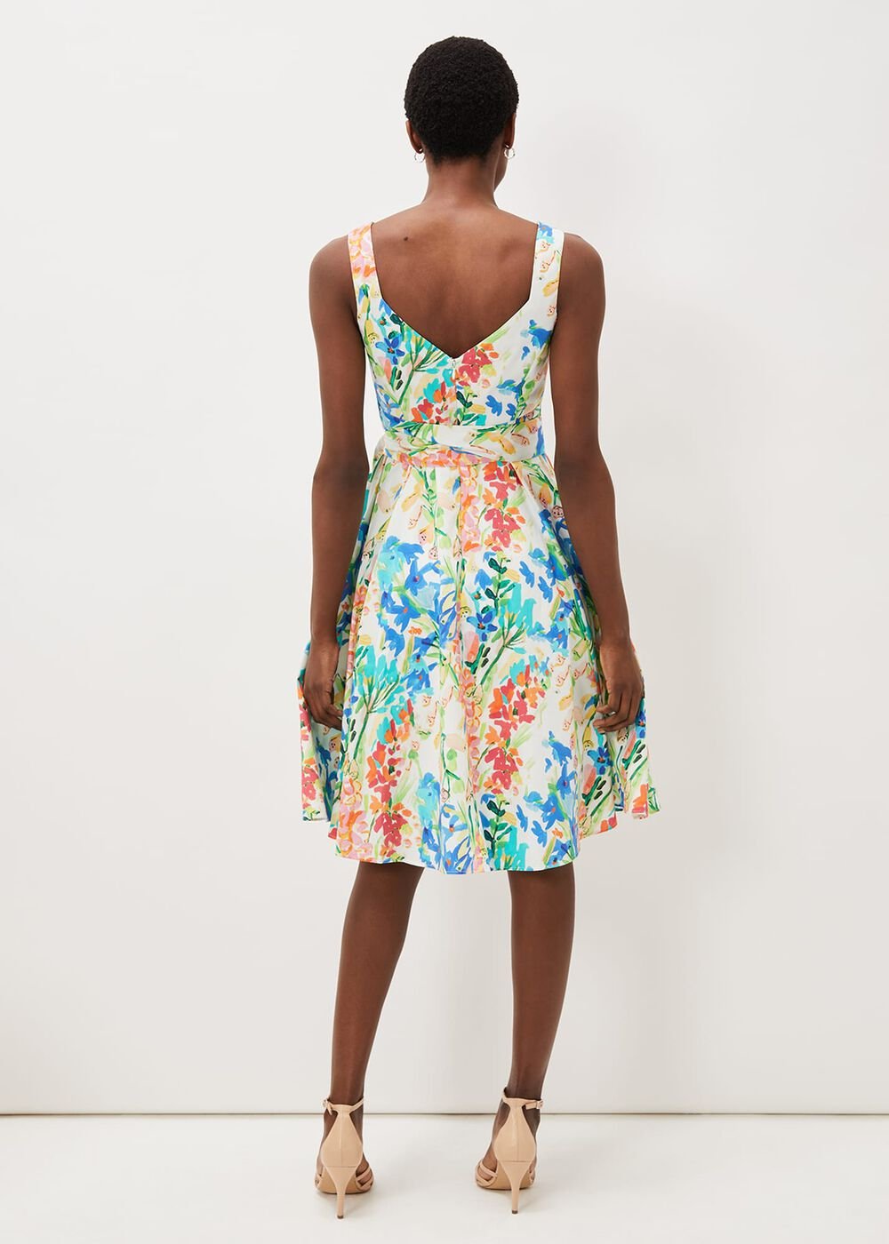 Blair Cotton Floral Dress Multi-Coloured
