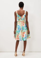 Blair Cotton Floral Dress Multi-Coloured