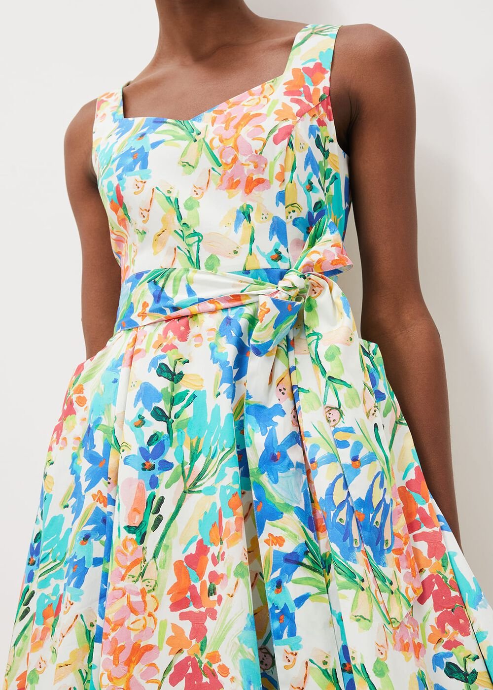 Blair Cotton Floral Dress Multi-Coloured