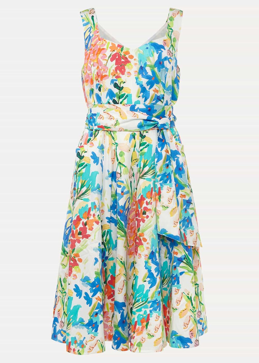 Blair Cotton Floral Dress Multi-Coloured