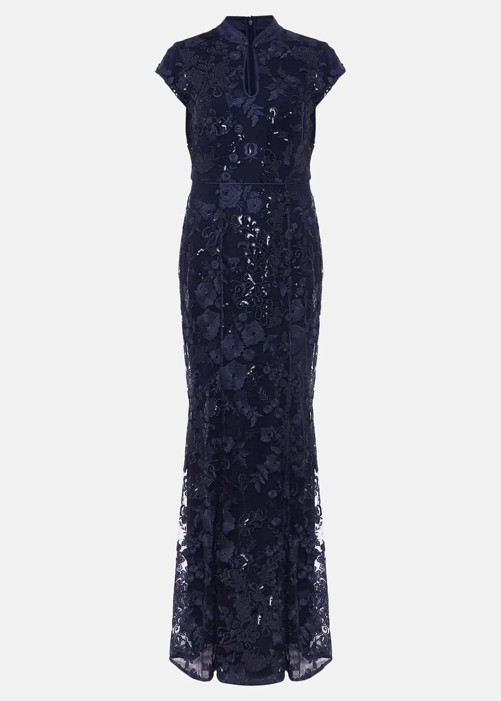 Sofia Embroidered Sequin Dress Black/Midnight