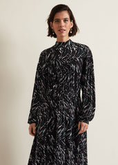 Anamaria Midi Dress Charcoal Multi