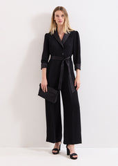 Kylie Tux Jumpsuit Black