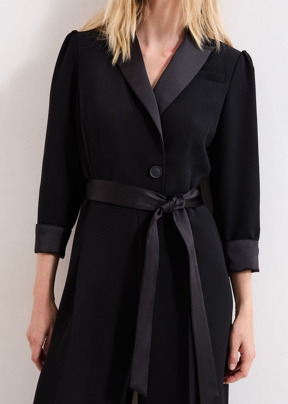Kylie Tux Jumpsuit Black