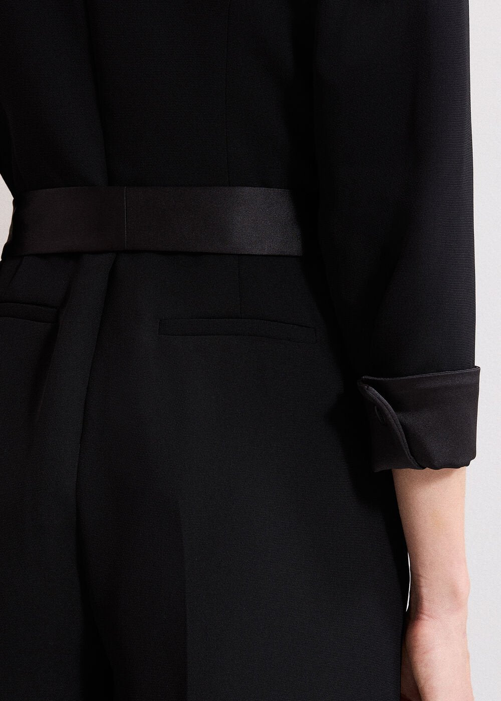 Kylie Tux Jumpsuit Black