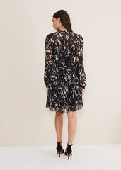 Millicent Print Tiered Dress Multi-Coloured
