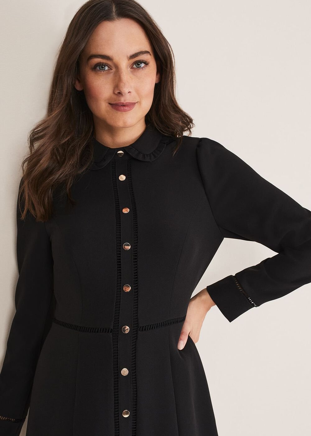 Rosa Tailored Dress Black