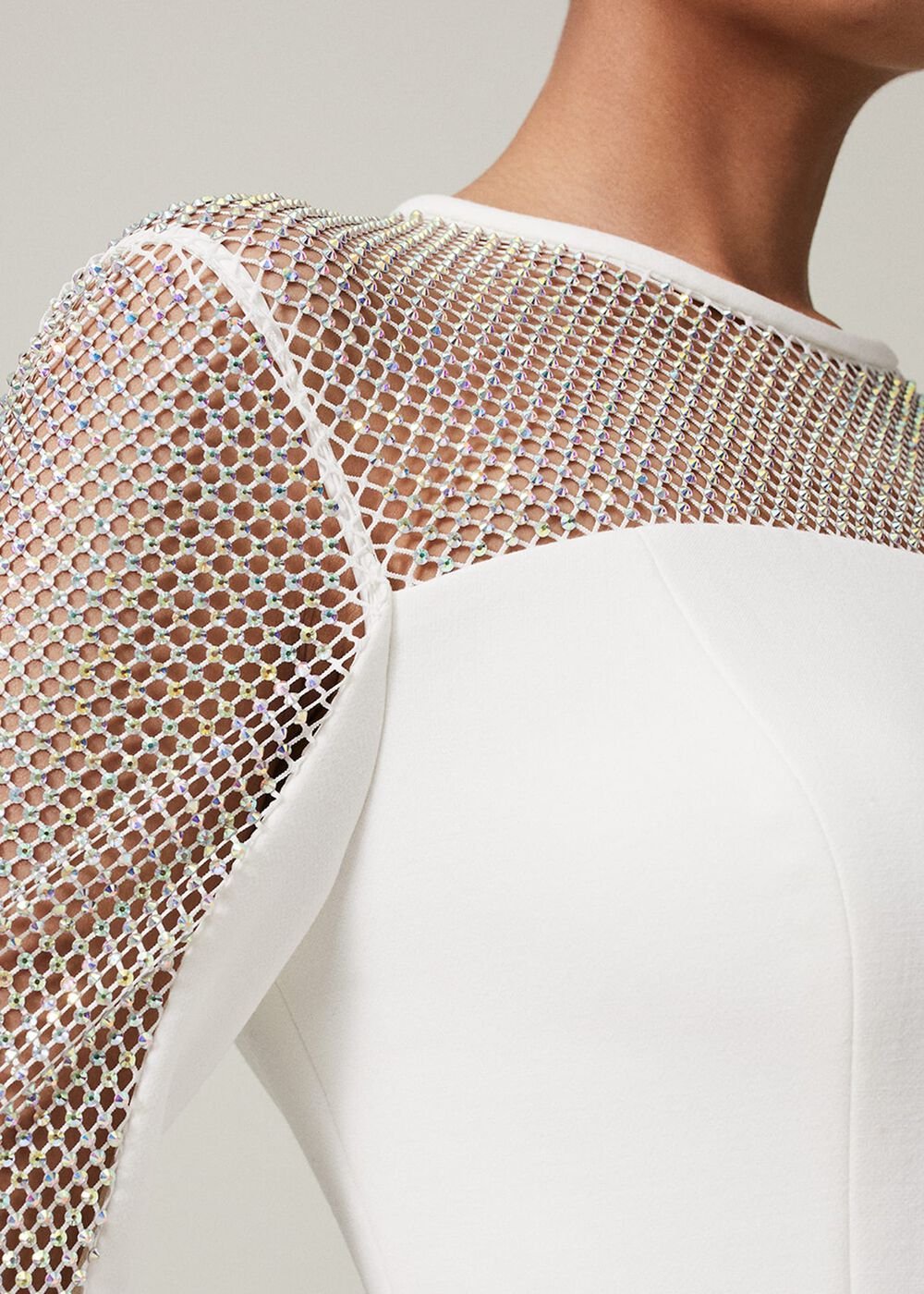 Belle Embellished Maxi Dress Ivory